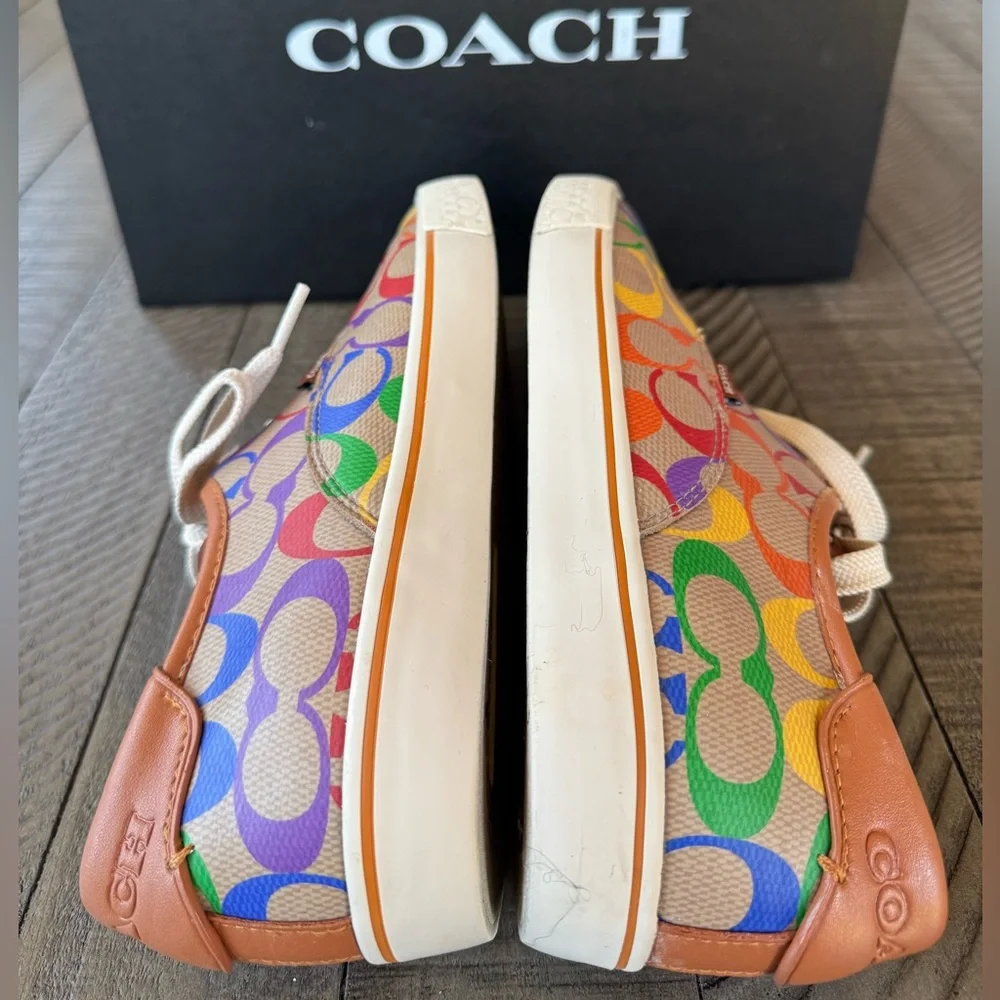 Coach Citysole Skate Lace-Up Sneakers Multicolor Women’s  Size 9 B